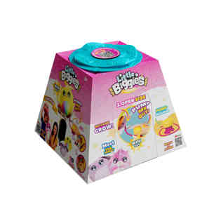 بيجيز - دمية يونيكورن بيجيز صغيرة قابلة للنفخ بلون أبيض