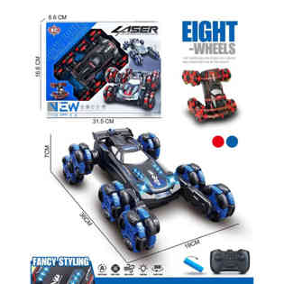 كينغ كونترول - سيارة RC بتردد 2.4 جيجا، 2 لون مختلط، مع USB