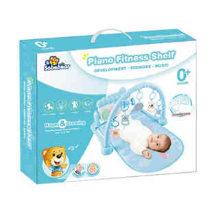 سوبي بير - بيانو صالة ألعاب للأطفال مع إضاءة وموسيقى بدون مخ