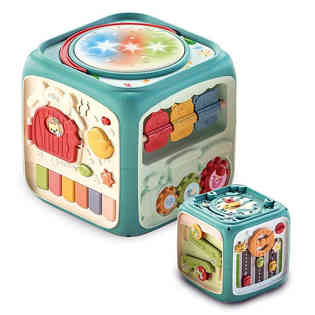 سوبي بير - مجموعة مكعبات ذكاء الطفل مزودة بإضاءة وموسيقى W.B