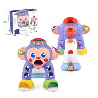 أبيرو - قرد مع إضاءة وموسيقى، علبة