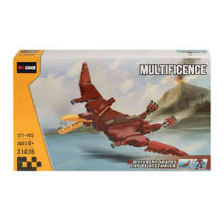 ديكول - مجموعة مكعبات بناء 377 قطعة، علبة بلاستيكية