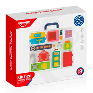 هوانجر - مجموعة مطبخ مع إضاءة وموسيقى، بدون بطاريات 3*AA، عل