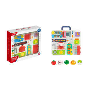 هوانجر - مجموعة مطبخ مع إضاءة وموسيقى، مع بطاريات 3*AA، علبة