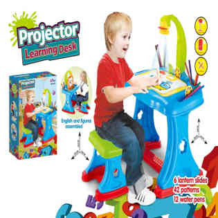 كهونغشنغ - طاولة رسم مع جهاز عرض 4 في 1، علبة بلاستيكية