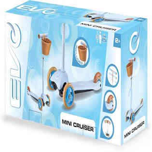 EVO - Mini Cruiser with Basket - Sky Blue
