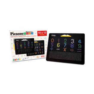 بيكاسو - لوحة رسم مغناطيسية على الوجهين مع احرف وأرقام
