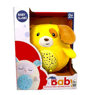 بيبي سنكي - دمية الكلب مع الإضاءة والموسيقى الهادئه