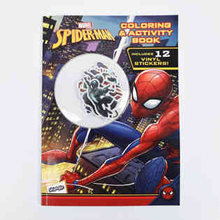 ريد ريدج - كتاب تلوين وأنشطة سبايدر مان مع ملصقات الفينيل