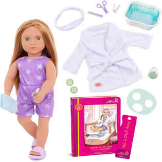 OUR GENERATION - DELUXE SPA DOLL W/BOOK, SERAFINA