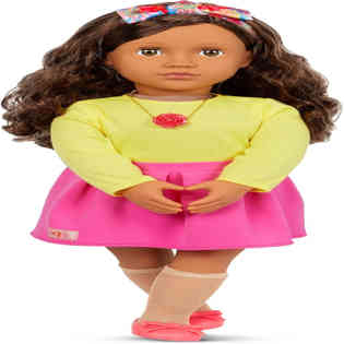 OUR GENERATION - DOLL W/ PINK SKIRT & FLOWER NECKLACE, PATRÍ