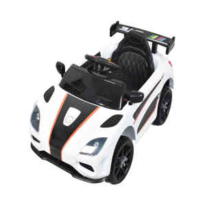 Amla - remote control battery car, white color, WMT-809 CW