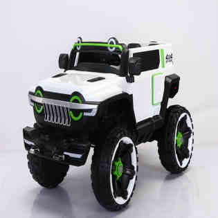 Amla - 4WD remote control jeep battery car, white color WN-5