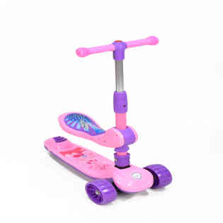 Amla - Three wheels Music Scooter, Pink FLBB-813P
