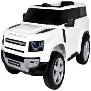 Amla - Land Rover battery car with music remote, white color