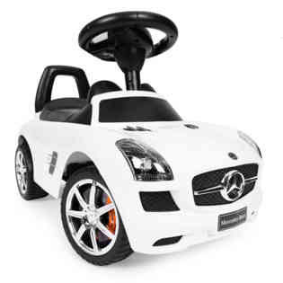 Amla - a push car Mercedes with music, white, 332W