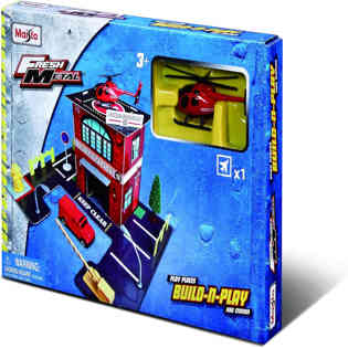 مايستو - مجموعة Build N Play - محطة إطفاء تشمل سيارة واحدة