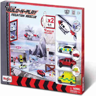 مجموعة آلات العمل المصغرة - طقم بناء ولعب ديلوكس