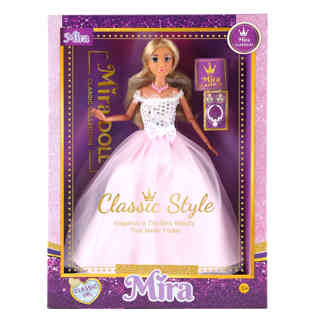 MIRA - Fashion Classic Doll In Full Dress Chic White