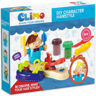 كليمو - مجموعة لعب الصلصال الملونة لصالون تصفيف الشعر - 30
