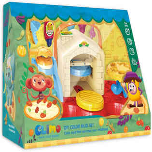 كليمو - مجموعة لعب الصلصال الملونة لصنع بيت البيتزا