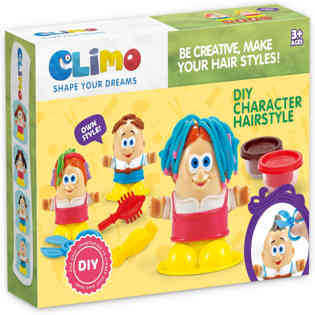 كليمو - مجموعة لعب تصفيف الشعر من الصلصال الملون