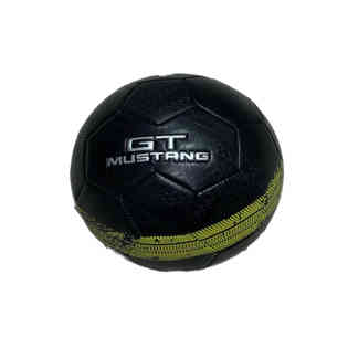 موستنج كرة قدم سوداء مع شريط أصفر