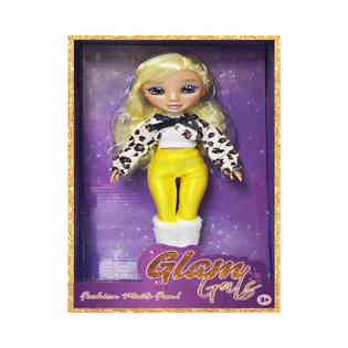 KAIWELL - FASHION DOLL YELLOW POSEABLE GLAM GIRLZ 9"