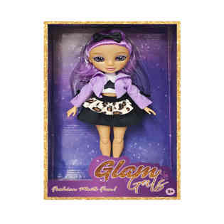 KAIWELL - FASHION DOLL PURPLE POSEABLE GLAM GIRLZ 9"