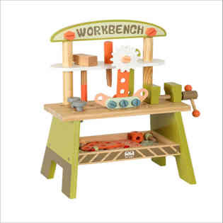 يوليبي - طاولة أدوات خضراء ألعاب خشبية 322243 صندوق شفاف