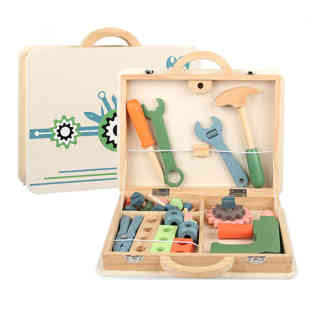 يوليبي - صندوق أدوات خشبي، ألعاب خشبية 29.522.56