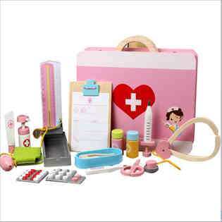 يوليبي - طقم طبية ألعاب خشبية