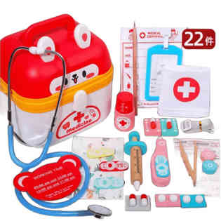 يولِبي - 22 قطعة مجموعة طبية من ألعاب الخشب