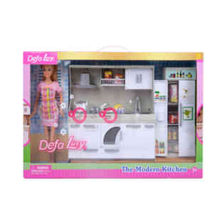 DEFA LUCY-DOLL WITH KICHEN CLR BOX