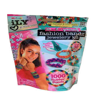 وي كوول - طقم مجوهرات باندز فاشن DIY - حقيبة فويل