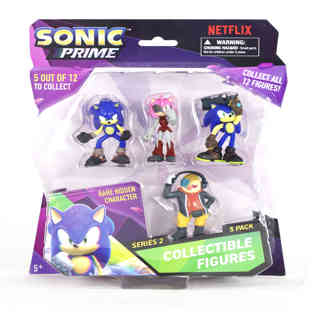 سونيك - تمثال سونيك في عبوة بليستر 5 قطع PDQ24 W