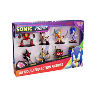 سونيك - تمثال سونيك حركة 8 قطع ديلوكس في صندوق 3