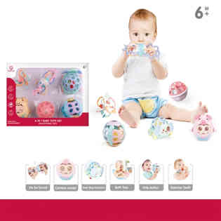 سوبيربير - مجموعة خشخيشات للأطفال (6 في 1)