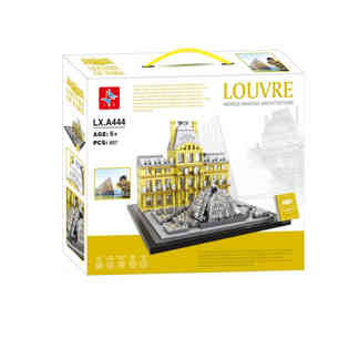إل إكس تويز - مجموعة مكعبات متحف اللوفر في باريس (807 قطع)