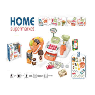 فيليرزافي - مجموعة سوبر ماركت المنزل مع 36 قطعة إكسسوار
