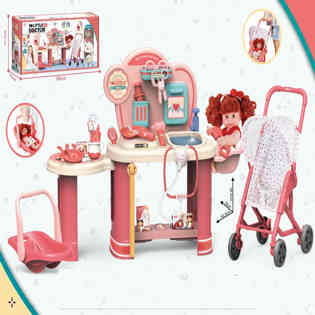 XINLETONG - DOLL WITH DOCTOR SET WITH 25 PCS ACCESSORIES