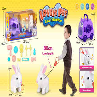 XINLETONG - LOVELY PET CUTE COLLECTION PLUSH RABBIT B/O