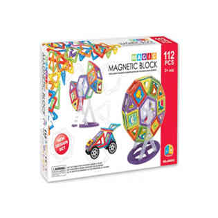 ماجيك ماجنيتك - طقم المكعبات المغناطيسية السحرية (112 قطعة)