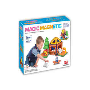 ماجيك ماجنيتك - طقم المكعبات المغناطيسية السحرية (40 قطعة)