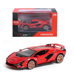 آيجودكو-سيارة معدنية بمقياس 1:32 بعلبة عرض، تفتح 4 أبواب، بأ