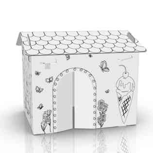 أسد أصفر-"بيت لعب صغير 307 × 237 × 270 ملم"