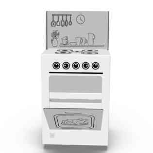 أسد أصفر-"فرن أطفال 410 × 300 × 570 ملم"