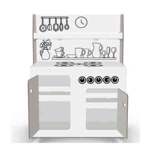 أسد أصفر-"مطبخ أطفال 730 × 390 × 950 ملم"