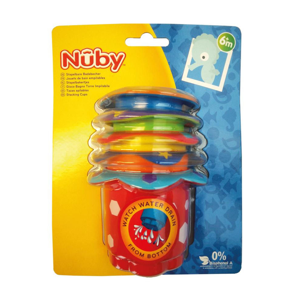 Nuby splish shop splash stacking cups