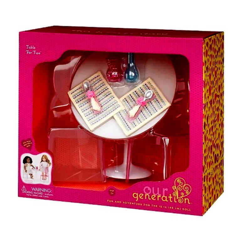 Our generation doll table cheap and chairs